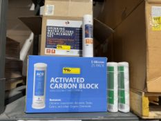 LOT CONSISTING OF ASSORTED WATER FILTER CARTRIDGES