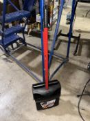 LOT CONSISTING OF LOBBY BROOM AND DUST PANS
