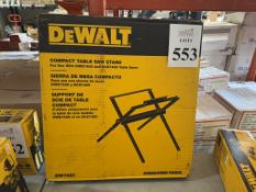 DEWALT COMPACT TABLE SAW STAND, MODEL DW7451 (NEW)