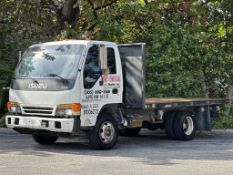 2005 ISUZU NPR FLATBED TRUCK