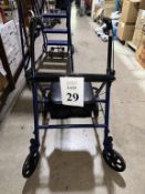 DRIVE MEDICAL FOLDABLE ROLLATOR WALKER WITH SEAT