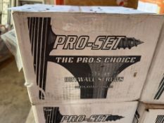 BOX OF PRO SET DRYWALL SCREWS