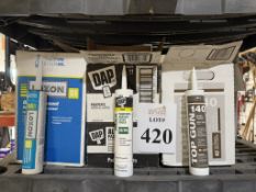 LOT CONSISTING OF ASSORTED CAULKS AND SEALANTS