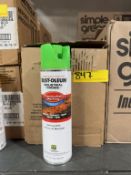 BOX OF RUST-OLEUM CONSTRUCTION MARKING PAINT