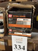 BOXES OF GRIP RITE DRYWALL SCREWS