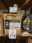 BOX OF PREMIUM RESIN-BONDED SANDING BELTS