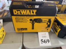 DEWALT SDS PISTOL GRIP HAMMER KIT (NEW)
