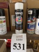 BOX OF SEYMOUR MRO 4-IN- AEROSOL CANS GLOSS WHITE