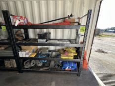 HEAVY DUTY SHELVING UNIT WITH CONTENTS