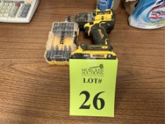DEWALT 20V DRILL AND BIT SET WITH BATTERY