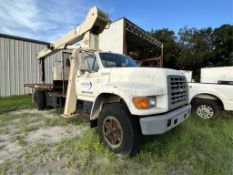 1996 FORD F-800 CRANE TRUCK