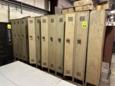 LOT CONSISTING OF METAL LOCKERS
