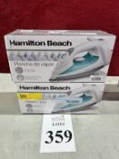 HAMILTON BEACH STREAM IRONS MODEL 14212F