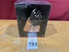 SAVEUR SELECTS VOYAGE SERIES 17 PC KNIFE SET