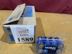 PACKS OF RAYOVAC 8-PACK D BATTERIES, NEW/SEALED
