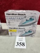 HAMILTON BEACH STREAM IRONS MODEL 14212F