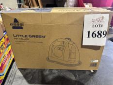 BISSELL LITTLE GREEN PET DELUXE CLEANER, NEW