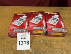 SHARP EL-1750V ELECTRONIC PRINTING CALCULATORS