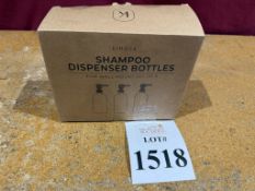 KIBAGA SHAMPOO DISPENSER BOTTLES WALL MOUNT SET