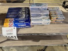 LOT CONSISTING OF (20) SENSODYNE TOOTHPASTE