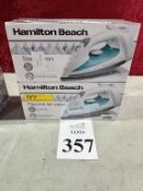 HAMILTON BEACH STREAM IRONS MODEL 14212F