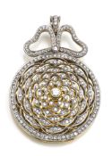 MEDALLION PENDANT WITH DIAMONDS
