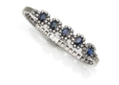 BRACELET WITH SAPPHIRES & DIAMONDS