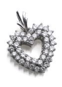 HEART PENDANT WITH DIAMONDS