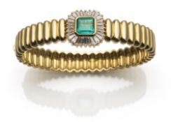 Emerald - Diamond bangle