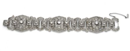 Magnificent Art Deco diamond bracelet