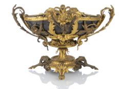 A LARGE GILTBRONZE CENTREPIECE