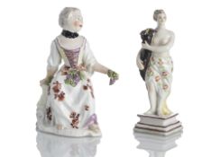 TWO FIGURINES DEPICTING AUTUMN