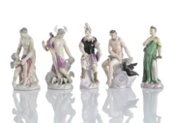 FIVE FIGURES FROM THE  LITTLE PLANET GODS SERIES