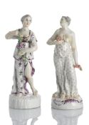 TWO ALLEGORICAL FIGURES - FLORA OR A GRACE