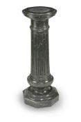 A DECORATIVE GREEN SERPENTINE COLUMN