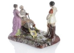 A GROUP DEPICTING BELISAR AND THE YOUNG SOLDIER