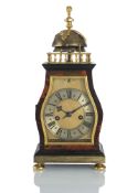 A RARE TETE-DE-POUPE TORTOISE SHELL TABLE CLOCK
