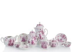 A MIXED LOT OF COFFEE AND TEA PORCELAIN