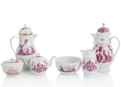 SIX PORCELAIN SERVICE PIECES