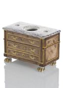 AN INK STAND IN SHAPE OF A NEOCLASSICAL COMMODE