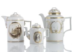 TWO COFFEEPOTS AND A TEAPOT