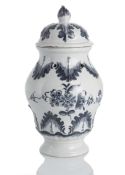 A POTOURRI VASE AND COVER