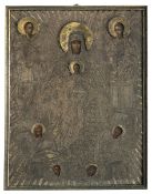 The Mother of God with AArchangels Michael and Gabriel
