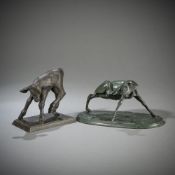 THREE ANIMAL BRONZES