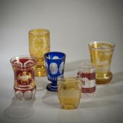 SIX GLASS BEAKER