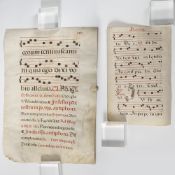 2 Pages from an Antiphonary