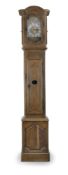 AN OAKWOOD LONG CASE CLOCK