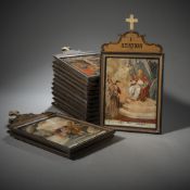 A SERIES OF 14 STATIONS OF THE CROSS