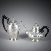 A TEAPOT AND A NEOCLASSICAL MOCCA POT