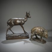 A WILD BOAR AND A ROEBUCK